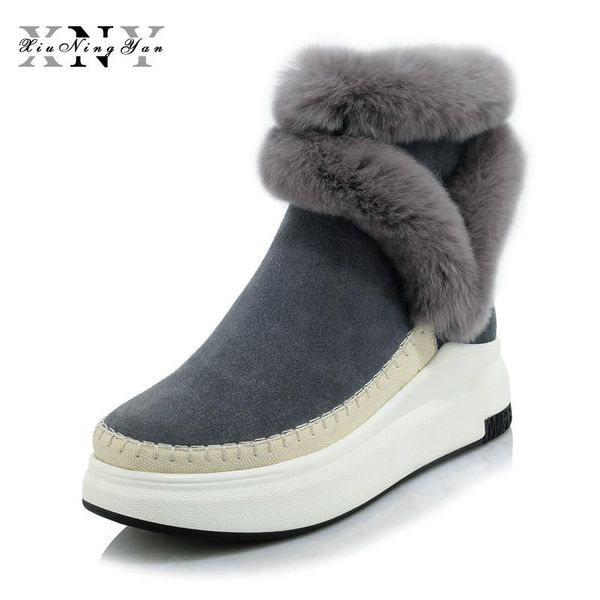boots xiuningyan 2021 women ankle suede leather fashion fur zipper wedges shoes woman platform winter snow female footwear, Black
boots xiuningyan 2021 women ankle suede leather fashion fur zipper wedges shoes woman platform winter snow female footwear, Black
