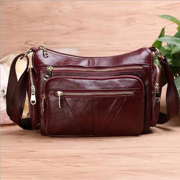 women genuine leather shoulder bag large capacity female multi-pocket shopping hobo natural skin cross body messenger bags
women genuine leather shoulder bag large capacity female multi-pocket shopping hobo natural skin cross body messenger bags