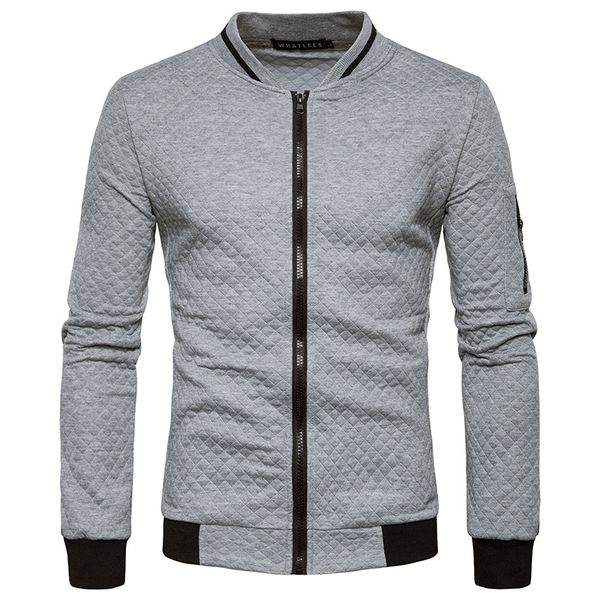 2020 brand new men's sweatshirts diamond lattice color zipper collar coat sweatshirt, Black
2020 brand new men's sweatshirts diamond lattice color zipper collar coat sweatshirt, Black