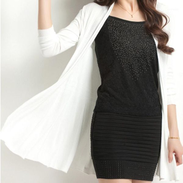 2021 women casual cardigan knitted open front long sleeve mid-length warm cardigan sweater air-conditioned rooms wear1, White
2021 women casual cardigan knitted open front long sleeve mid-length warm cardigan sweater air-conditioned rooms wear1, White