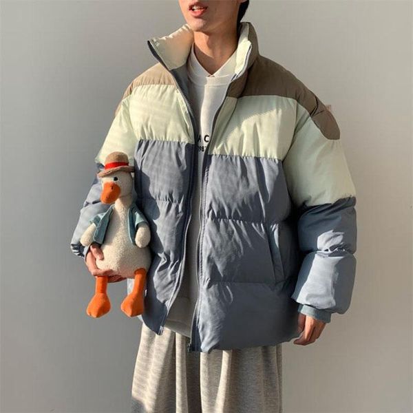 men's down & parkas 2021 winter coat warm korean cotton coats loose couple casual jackets patchwork windproof padded mens clothing, Black
men's down & parkas 2021 winter coat warm korean cotton coats loose couple casual jackets patchwork windproof padded mens clothing, Black