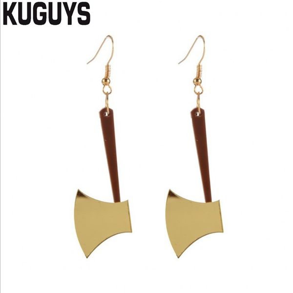 new arrival cool axe drop earrings for womens gold silver color mirror acrylic earring fashion jewelry trendy rock accessories
new arrival cool axe drop earrings for womens gold silver color mirror acrylic earring fashion jewelry trendy rock accessories