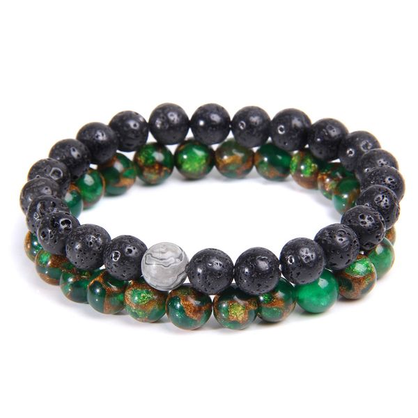 2 pcs couple bracelets natural map jaspers stone beads bracelet for men women fashion jewelry cloisonne gold quartz bangle gift, Black
2 pcs couple bracelets natural map jaspers stone beads bracelet for men women fashion jewelry cloisonne gold quartz bangle gift, Black