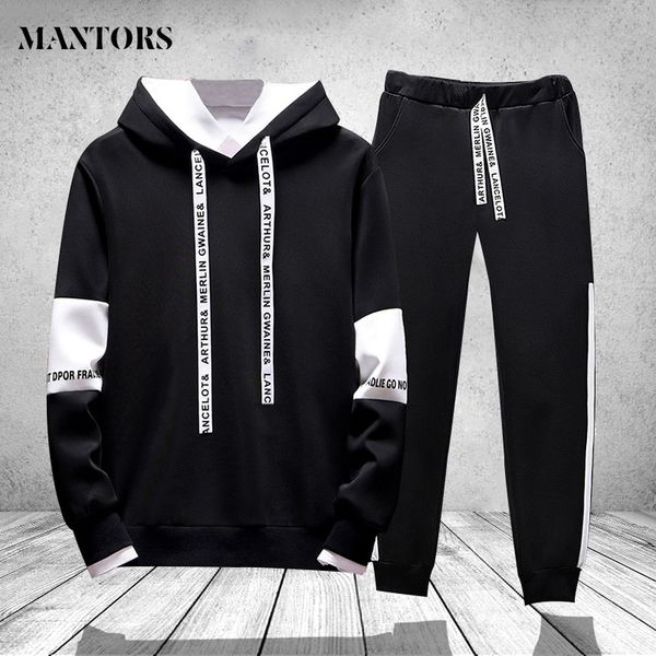 fashion men hooded hoodie printed patchwork sweatshirt tracksuit men hoodies with pant 2 pcs black white hip hop male streetwear kg-523
fashion men hooded hoodie printed patchwork sweatshirt tracksuit men hoodies with pant 2 pcs black white hip hop male streetwear kg-523