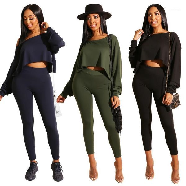 women's tracksuits 2021 autumn women suit european and american commuter thick solid color loose sweater tight pants two-piece set1, Gray
women's tracksuits 2021 autumn women suit european and american commuter thick solid color loose sweater tight pants two-piece set1, Gray