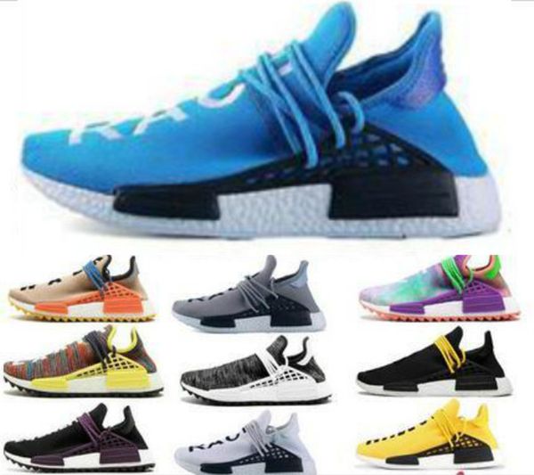 

selling pharrell williams human race nmd men women sports running shoes black white grey nmds primeknit pk runner xr1 r1 r2 sneakers