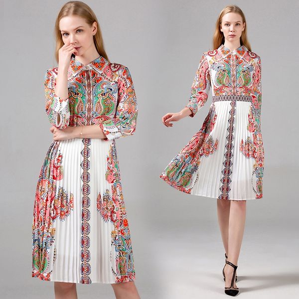 autumn new women's lapel sleeve printed mid pleated dress autumn new women's lapel sleeve printed mid skirt long skirt long pleate, Black;gray
autumn new women's lapel sleeve printed mid pleated dress autumn new women's lapel sleeve printed mid skirt long skirt long pleate, Black;gray