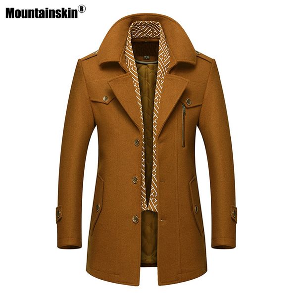mountainskin men's thick woolen coat winter windproof scarf wool long jacket fashion casual cotton warm outwear male mt010
mountainskin men's thick woolen coat winter windproof scarf wool long jacket fashion casual cotton warm outwear male mt010