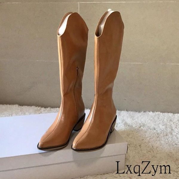 boots arrival women's classics knee high side zipper slip-on design female fashion pointed toe thick bottom mid heels mujer, Black
boots arrival women's classics knee high side zipper slip-on design female fashion pointed toe thick bottom mid heels mujer, Black