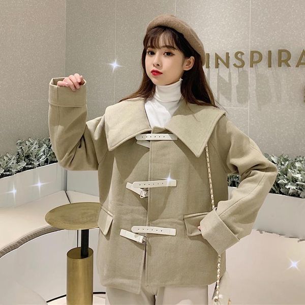 women's jackets woolen jacket women 2021 winter korean thick coat all-match small warm long-sleeved cardigan, Black;brown
women's jackets woolen jacket women 2021 winter korean thick coat all-match small warm long-sleeved cardigan, Black;brown
