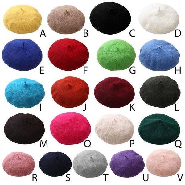 fashion korean women girls vintage beret cap solid color winter warm hat lady female casual stretch painter hat 21 styles1, Blue;gray
fashion korean women girls vintage beret cap solid color winter warm hat lady female casual stretch painter hat 21 styles1, Blue;gray