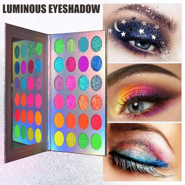 24 colors neon eyeshadow palette glow in the dark paint pigmented fluorescent matte glitter luminous eye shadow bfc996
24 colors neon eyeshadow palette glow in the dark paint pigmented fluorescent matte glitter luminous eye shadow bfc996
