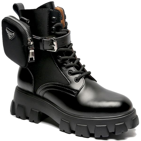 martin with retro thick all-match high heels mid-tube soft soles increased locomotive short women's boots 7ms8, Black
martin with retro thick all-match high heels mid-tube soft soles increased locomotive short women's boots 7ms8, Black