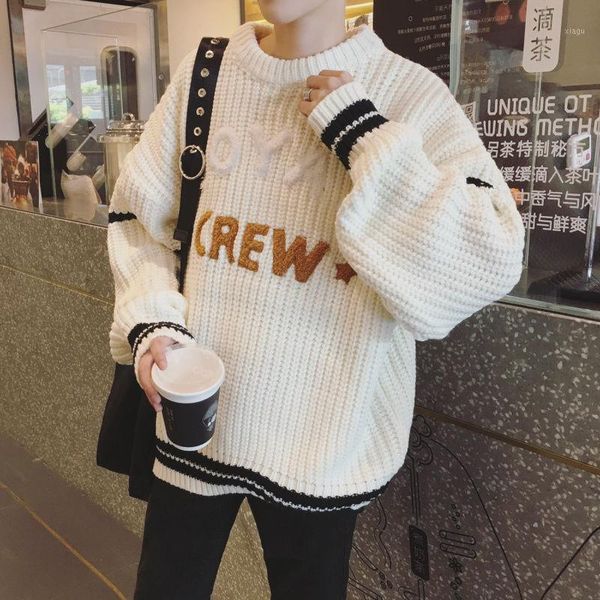 men's winter shirt couple's sweater men's new style korean version fashion cool cotton knitwear loose pullover knitting shirt, White;black
men's winter shirt couple's sweater men's new style korean version fashion cool cotton knitwear loose pullover knitting shirt, White;black