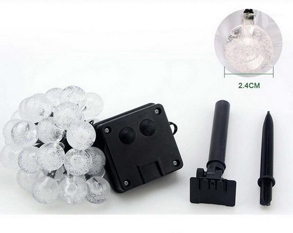 30 crystal ball solar led string lights waterproof warm white fairy garden decoration1
30 crystal ball solar led string lights waterproof warm white fairy garden decoration1