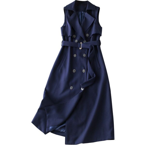 2020 spring ol double breasted women windbreak lapel sleeve vest sashes pockets loose slim female coat fashion new 1023, Black;white
2020 spring ol double breasted women windbreak lapel sleeve vest sashes pockets loose slim female coat fashion new 1023, Black;white