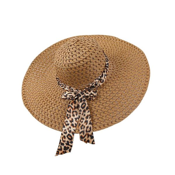 wide brim hats straw sun women summer bohemia ribbon bow beach cap leopard bow-knot bandage sweet muitipurpose wild sunscreen, Blue;gray
wide brim hats straw sun women summer bohemia ribbon bow beach cap leopard bow-knot bandage sweet muitipurpose wild sunscreen, Blue;gray