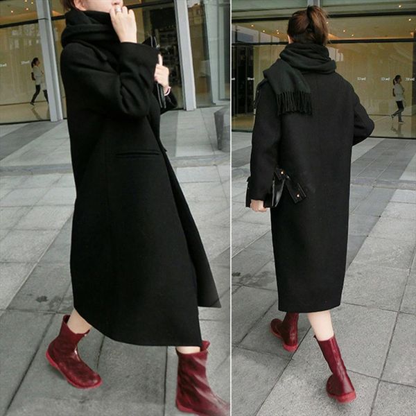 2020 fashion solid color thick pocket women autumn winter warm long coat outwear drop shipping, Black
2020 fashion solid color thick pocket women autumn winter warm long coat outwear drop shipping, Black