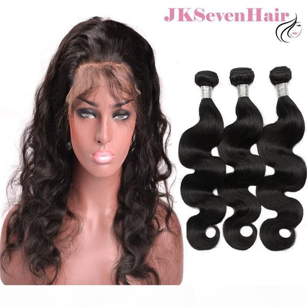 brazilian virgin human hair body wave 3 bundles with 360 lace frontal wig indian peruvian malaysian remy hair lace wig with baby hair, Black
brazilian virgin human hair body wave 3 bundles with 360 lace frontal wig indian peruvian malaysian remy hair lace wig with baby hair, Black