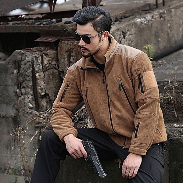 men's tactical fleece jacket army soft shell combat jacket coat uniform winter casual thermal breathable hunt jackets1, Black;brown
men's tactical fleece jacket army soft shell combat jacket coat uniform winter casual thermal breathable hunt jackets1, Black;brown