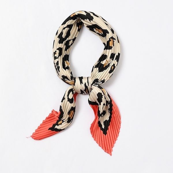 square small silk pleated neck scarf for women crumple bandana neck wear crinkle print foulard female headband t200609, Blue;gray
square small silk pleated neck scarf for women crumple bandana neck wear crinkle print foulard female headband t200609, Blue;gray