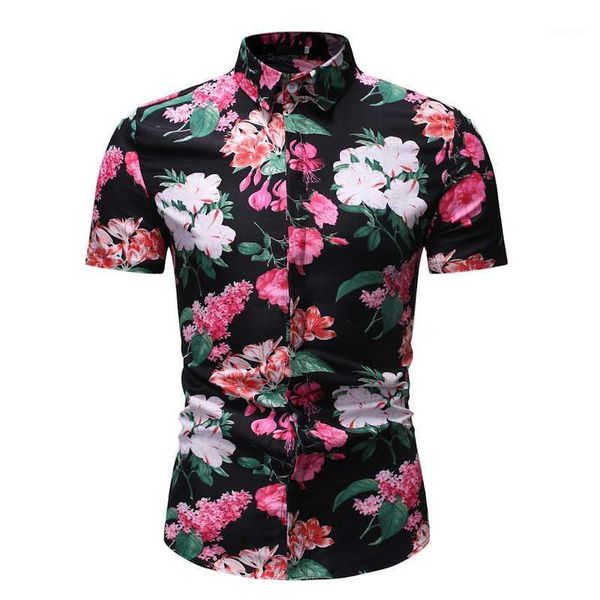 2020 new summer men's trade simple versatile casual fashion floral print square collar short-sleeved men's shirt1, White;black
2020 new summer men's trade simple versatile casual fashion floral print square collar short-sleeved men's shirt1, White;black