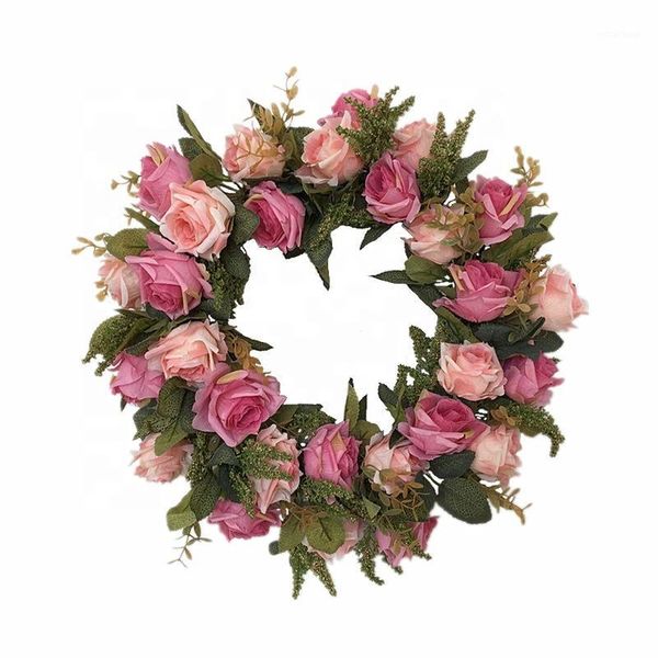 decorative flowers & wreaths indoor 17 inch two color artificial silk rose flower twig base wreath for wedding door decoration1
decorative flowers & wreaths indoor 17 inch two color artificial silk rose flower twig base wreath for wedding door decoration1
