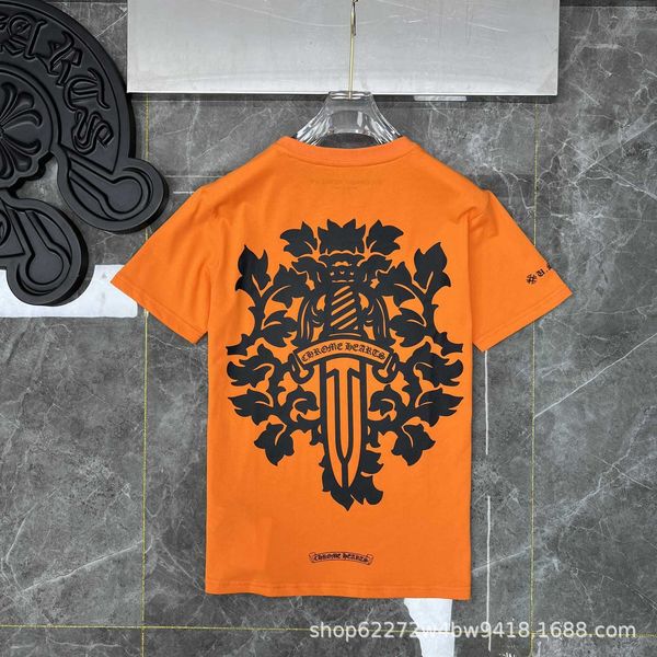 2022 spring / summer new cro orange sword cross horseshoe short sleeve t-shirt, White;black
2022 spring / summer new cro orange sword cross horseshoe short sleeve t-shirt, White;black