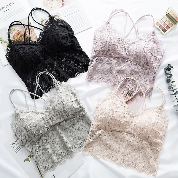 3pieces/lot lace women tank beauty back crop underwear padded camis fashion lace bralette crop lingeries, Black;white
3pieces/lot lace women tank beauty back crop underwear padded camis fashion lace bralette crop lingeries, Black;white