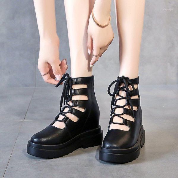 boots rimocy fashion hollow out hidden heels ankle women black cross strap high summer woman pu leather chunky shoes1
boots rimocy fashion hollow out hidden heels ankle women black cross strap high summer woman pu leather chunky shoes1