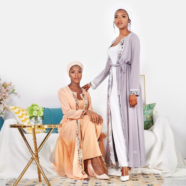 ethnic clothing fashion muslim sequins kimono abaya for women summer dubai turkey arabic eid mubarak islamic black grey 2021, Red
ethnic clothing fashion muslim sequins kimono abaya for women summer dubai turkey arabic eid mubarak islamic black grey 2021, Red