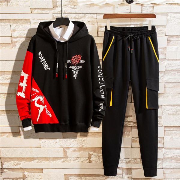 hiphop sets men's hoodies and pant patchwork streetwear spring male suits casual rap hip-hop pullover clothing, Gray
hiphop sets men's hoodies and pant patchwork streetwear spring male suits casual rap hip-hop pullover clothing, Gray