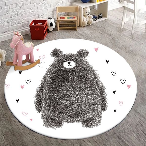 cute bear круглый ковер детская комната мультфильм животных печатные белый детская комната ковер nordic style гостиная украшение стул mat
cute bear круглый ковер детская комната мультфильм животных печатные белый детская комната ковер nordic style гостиная украшение стул mat