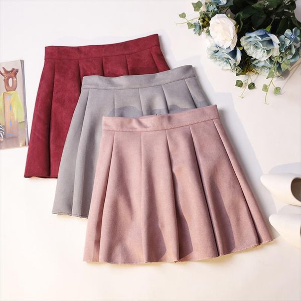 2021 women faux suede skirt autumn winter high waist short umbrella skirts ladies a line mini skirt all match pleated 1093, Black
2021 women faux suede skirt autumn winter high waist short umbrella skirts ladies a line mini skirt all match pleated 1093, Black
