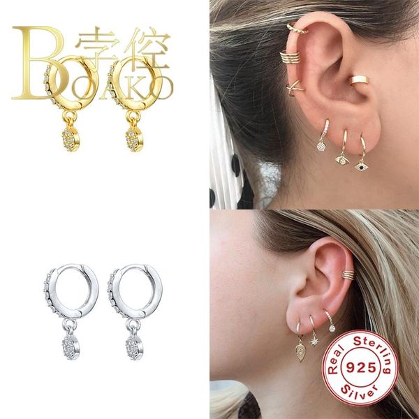 boako round diamond earrings for women 925 silver earrings fashionable hoop jewelry zircon pendientes brincos aretes, Golden;silver
boako round diamond earrings for women 925 silver earrings fashionable hoop jewelry zircon pendientes brincos aretes, Golden;silver