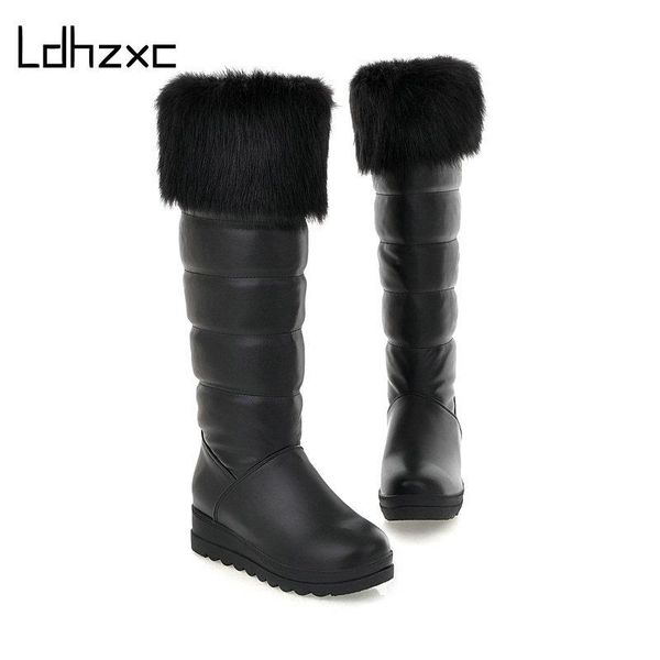 ldhzxc new winter waterproof boots women slip-on warm snow boots woman fashion womens thigh high, Black
ldhzxc new winter waterproof boots women slip-on warm snow boots woman fashion womens thigh high, Black
