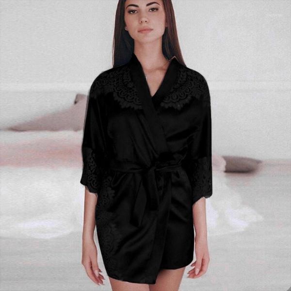 loose solid half sleeve ladies causal women sleepwear nightgown satin silk babydoll lace robes sleep dress 20191, Black;red
loose solid half sleeve ladies causal women sleepwear nightgown satin silk babydoll lace robes sleep dress 20191, Black;red