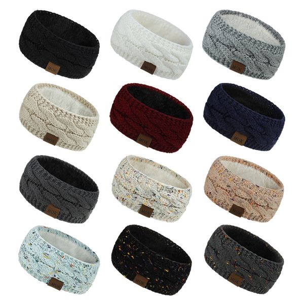 

Fashion Design Hairband Colorful Knitted Crochet Twist Headbands Winter Ear Warmer Elastic Hair Band Wide Accessories