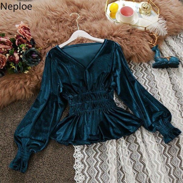 neploe v-neck ruffles blouses women long sleeve female shirt solid color korean clothes lantern sleeve elegant blusas t200321, White
neploe v-neck ruffles blouses women long sleeve female shirt solid color korean clothes lantern sleeve elegant blusas t200321, White