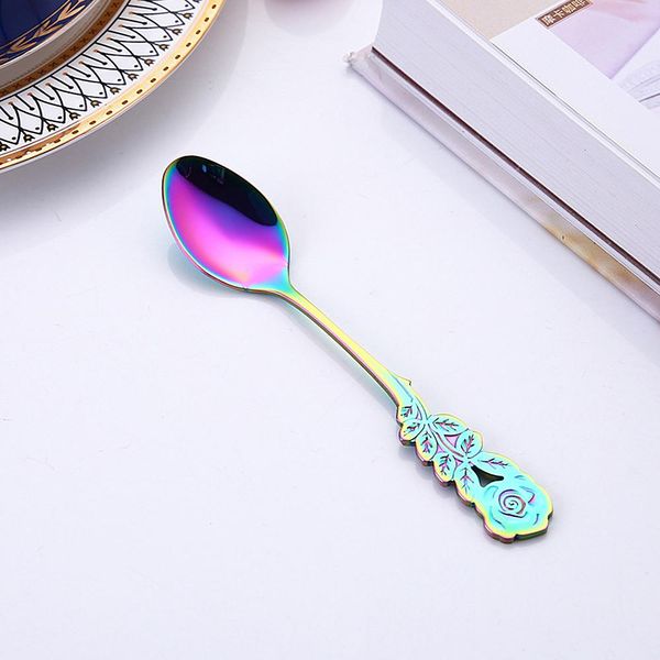 new 304 stainless steel rose coffee spoon stirring spoon teaspoon long handle tea spoon dessert kitchen tableware dropship h jllxxx
new 304 stainless steel rose coffee spoon stirring spoon teaspoon long handle tea spoon dessert kitchen tableware dropship h jllxxx
