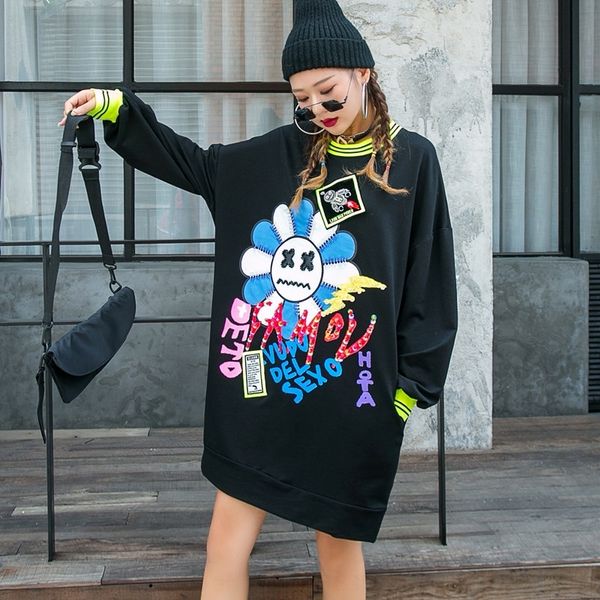 dlfbk thail women's beaded 2020 autumn and winter new creative fashion printed clothing sequins beaded pullover mid-length pullover dai, Black
dlfbk thail women's beaded 2020 autumn and winter new creative fashion printed clothing sequins beaded pullover mid-length pullover dai, Black