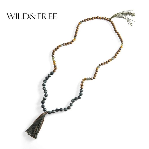 pendant necklaces wild & bohemian statement for women wooden beads semi-precious stones strand necklace long tassel charm jewelry, Silver
pendant necklaces wild & bohemian statement for women wooden beads semi-precious stones strand necklace long tassel charm jewelry, Silver