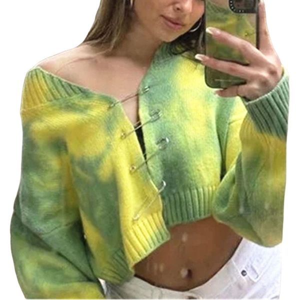 women's knits & tees women cropped shirt knitting cardigan blouses party long sleeve autumn slim paper clip button decor tie dye printe, White
women's knits & tees women cropped shirt knitting cardigan blouses party long sleeve autumn slim paper clip button decor tie dye printe, White