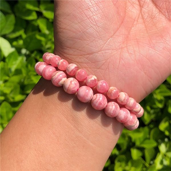 1 pc natural argentina rhodochrosite bracelet round beads crystal quartz healing stone women jewelry gift, Golden;silver
1 pc natural argentina rhodochrosite bracelet round beads crystal quartz healing stone women jewelry gift, Golden;silver