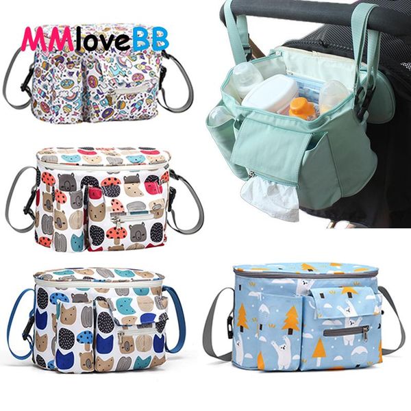 Baby Bag Mummy Diaper Bag Hook Baby Carriage Waterproof Large Capacity Stroller Accessories Travel Nappy