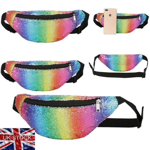berets women fanny pack laser purse one shoulder waist chest bag sport punk hip bag1, Blue;gray
berets women fanny pack laser purse one shoulder waist chest bag sport punk hip bag1, Blue;gray