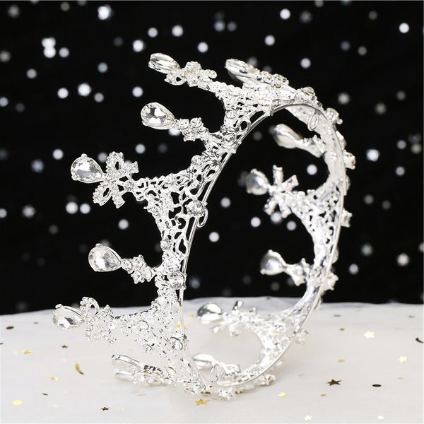 inew bridal dress wedding headdress white 2020 yarn atmosphere baroque crown hair accessories, Silver
inew bridal dress wedding headdress white 2020 yarn atmosphere baroque crown hair accessories, Silver