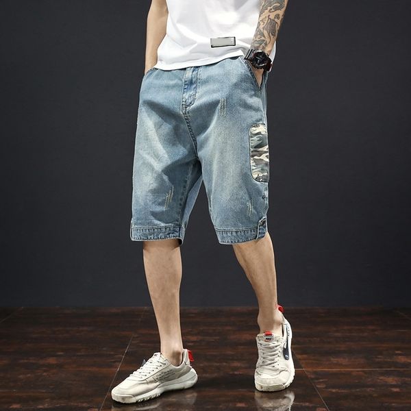 hong kong summer new men's capris thin denim shorts men's loose wide pantsshorts casual pants leg pants casual 5 4gh46, Blue
hong kong summer new men's capris thin denim shorts men's loose wide pantsshorts casual pants leg pants casual 5 4gh46, Blue