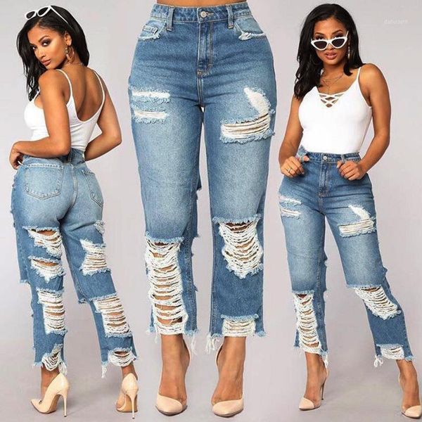 sagace trendy hole ripped jeans women pants cool denim vintage straight jeans for girl high waist casual pants female jeansa11271, Blue
sagace trendy hole ripped jeans women pants cool denim vintage straight jeans for girl high waist casual pants female jeansa11271, Blue