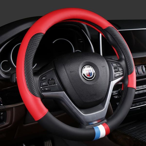 kkysyelva new leather car steering wheel cover red 38cm diameter universal size car inner accessories auto wheel covers
kkysyelva new leather car steering wheel cover red 38cm diameter universal size car inner accessories auto wheel covers